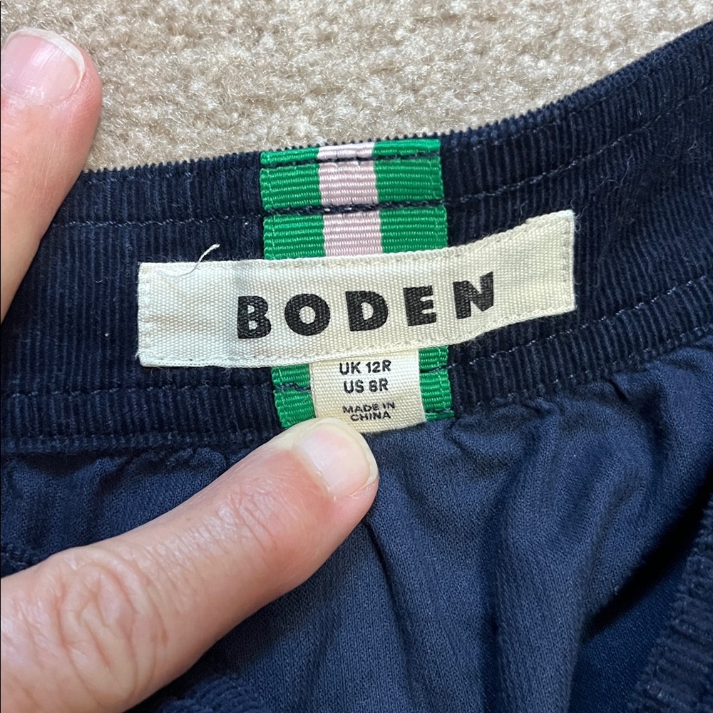 Boden Navy Tiered Midi Skirt - Picture 6 of 9